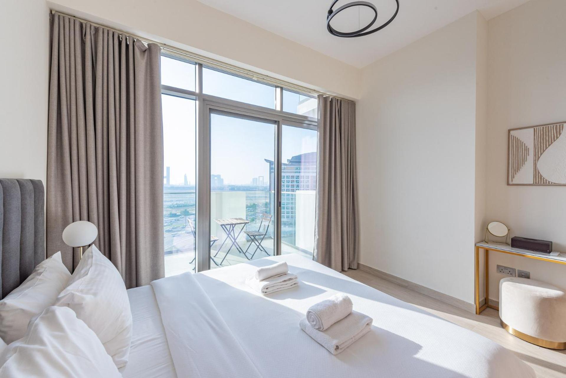 Cozy & Convenient 1Br Haven In Al Jaddaf Leilighet Dubai Eksteriør bilde